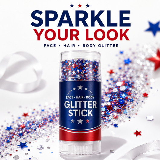 4th of July Glitter Stick