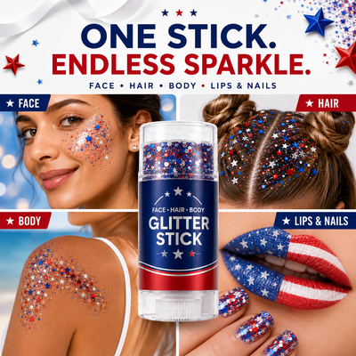 4th of July Glitter Stick
